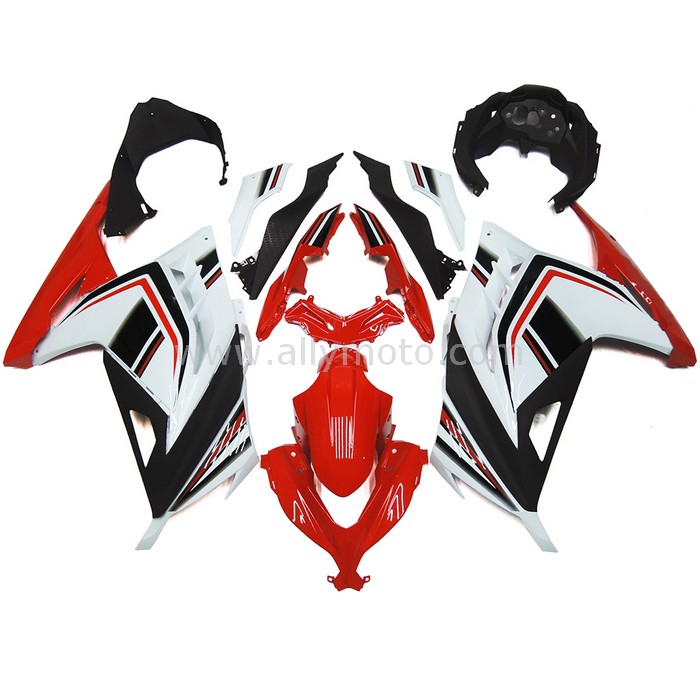 0253 Fairing Kawasaki Ninja 300 EX300R 2013 2014 Cowlings Red Black White